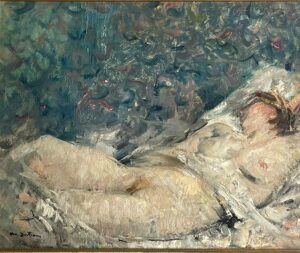 Huile sur papier marouflé abel bertram