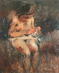 Huile sur toile abel bertram