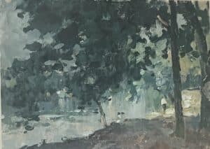 Huile sur papier abel bertram